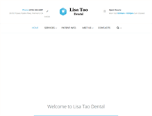 Tablet Screenshot of lisataodental.com